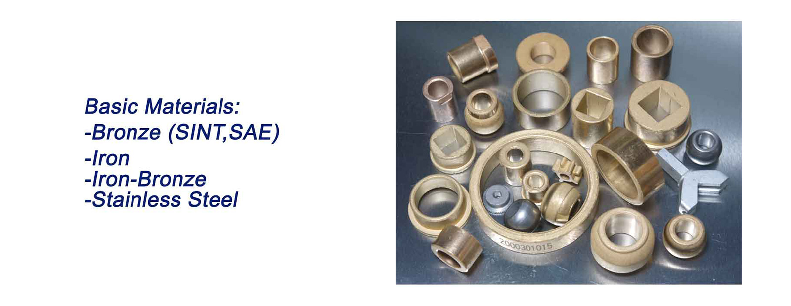 sintered PM parts by materials